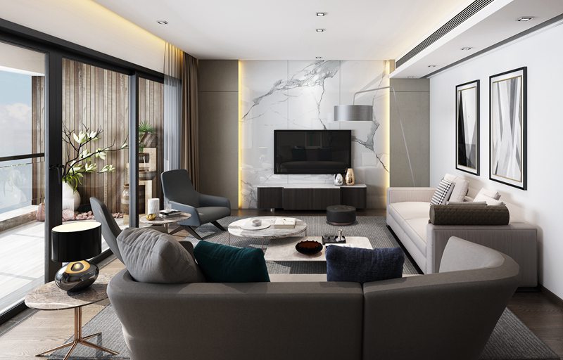 銀湖藍山240平現(xiàn)代簡約