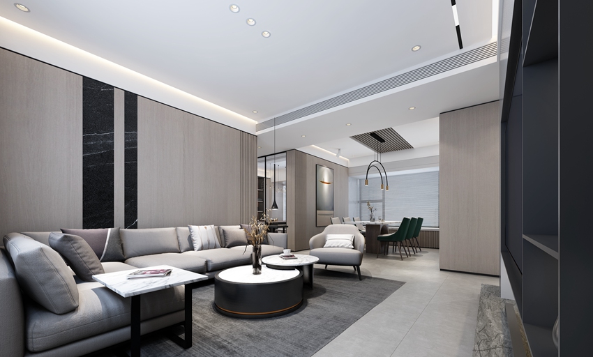 京基御景峯160平現(xiàn)代簡(jiǎn)約